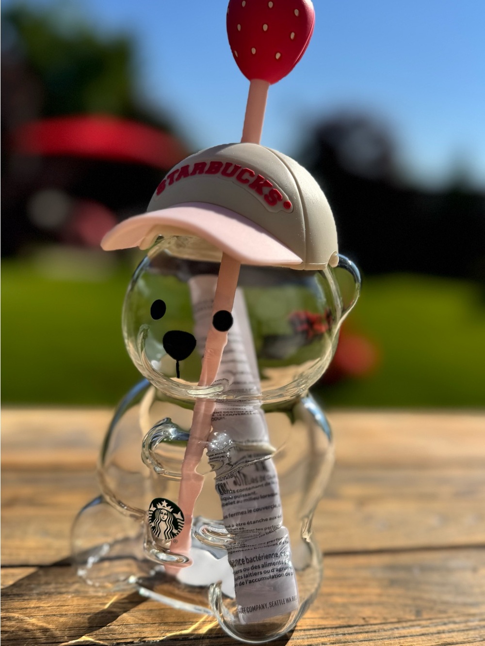 Official Starbucks Strawberry Bearista Cold Cup